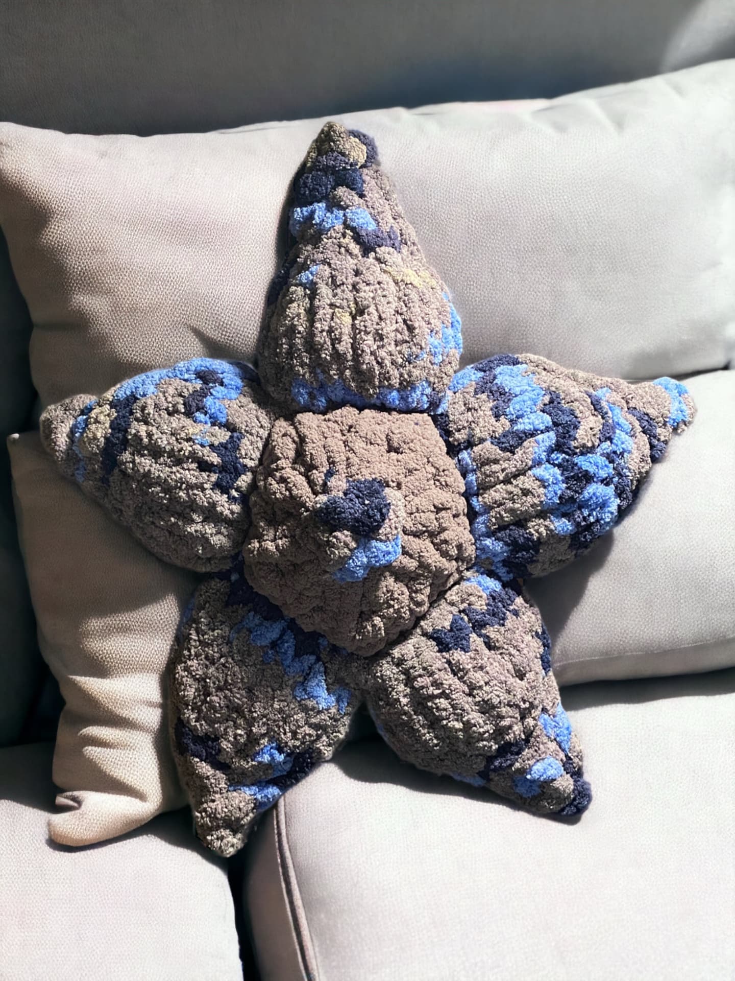 Star Pillow Starfish Magic Circle – handmade