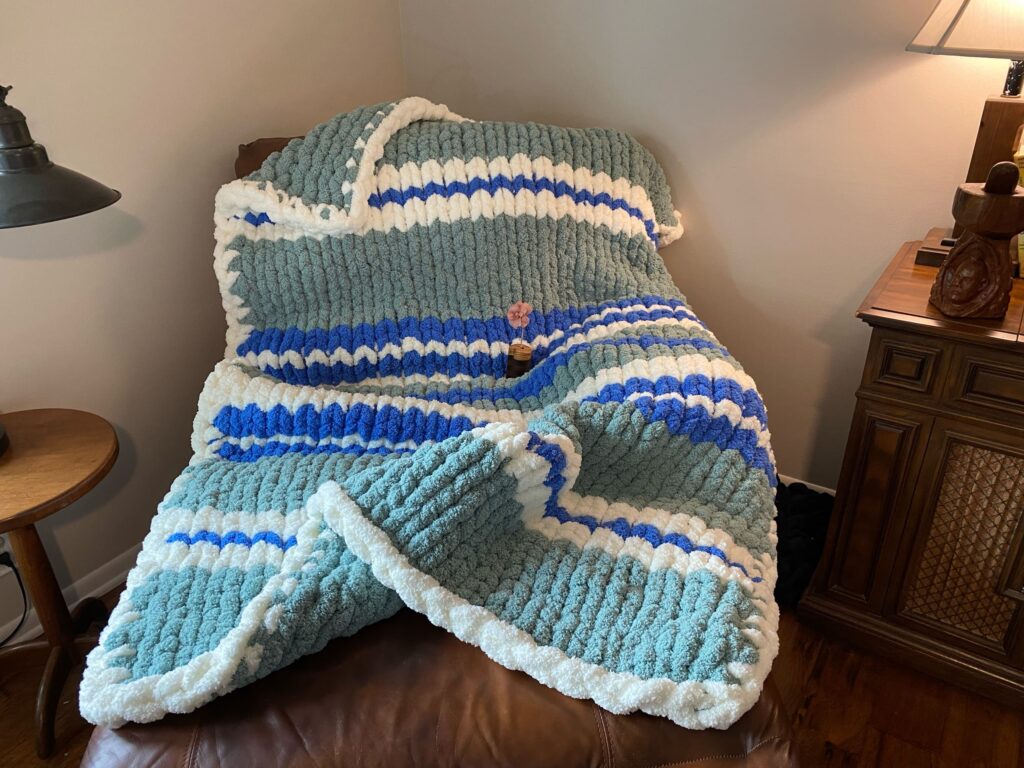 Arctic Tide Chunky Throw