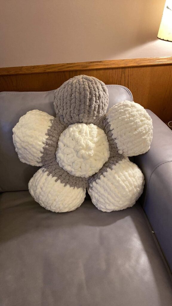 Petal Puff Flower Pillow