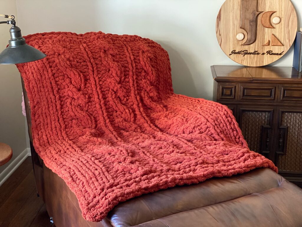 Copper Canyon Cabled Throw